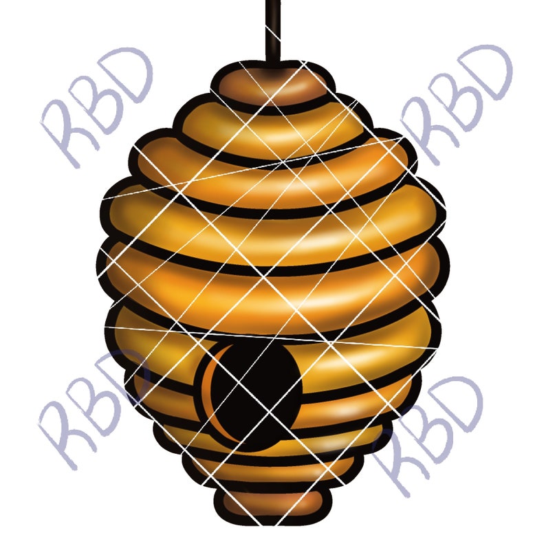 May include: A yellow and brown beehive with a round entrance hole. The beehive is made of wax and has a textured surface.