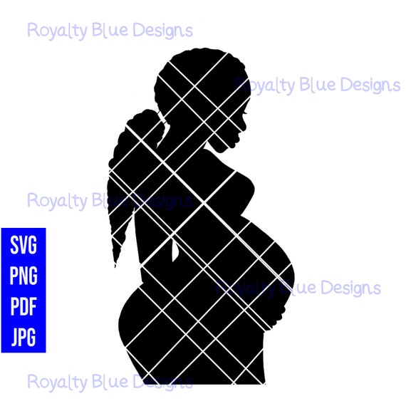 Download Nurture 2 Pregnant Woman Svg Black Silhouette Motherhood Etsy