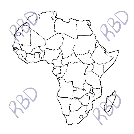 africa map blank pdf