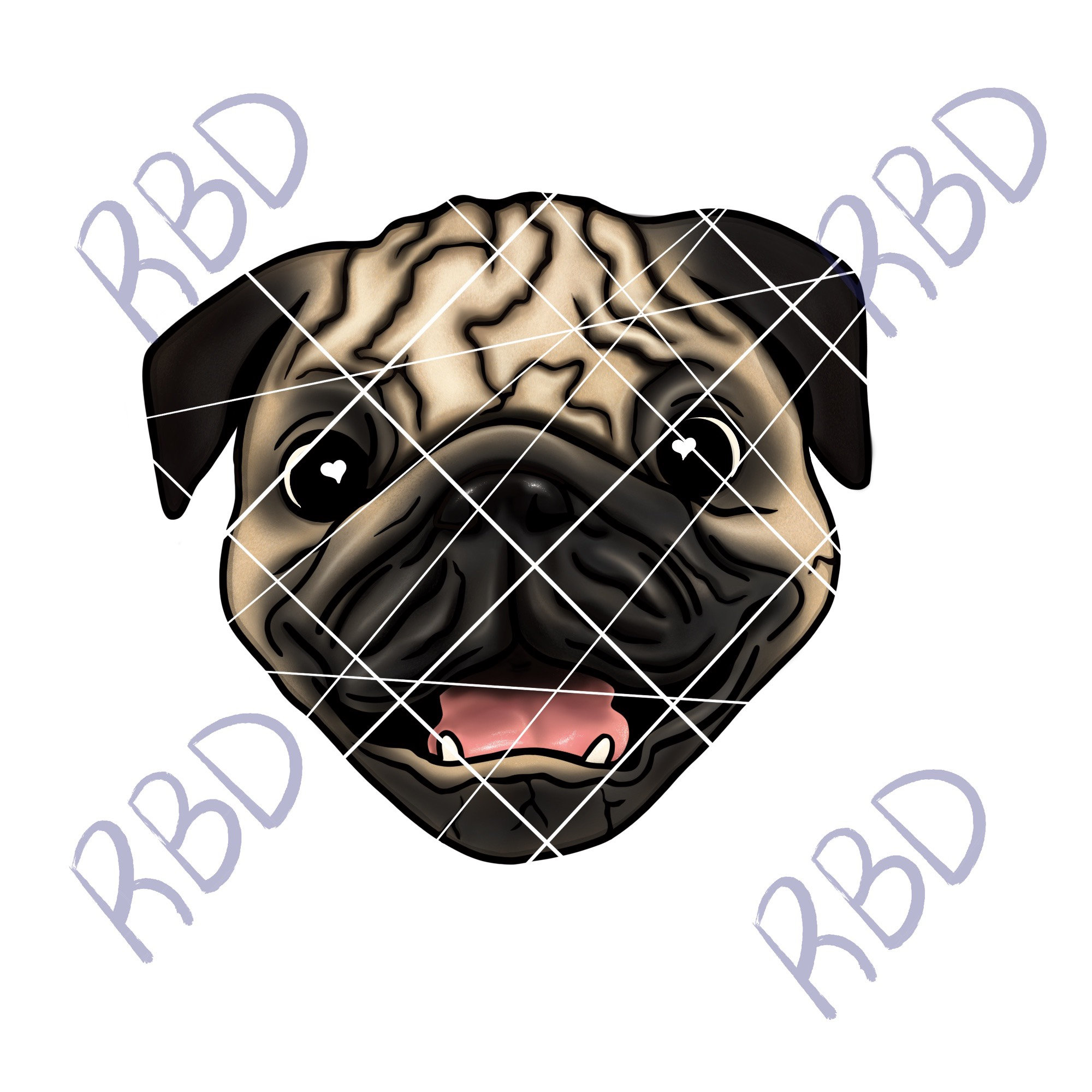 Download PUG LOVE, Dog, png, svg, pdf, digital download, instant