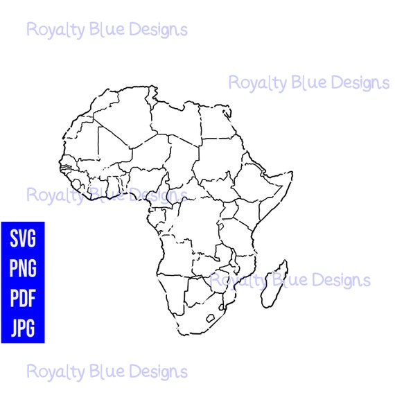 africa continent outline