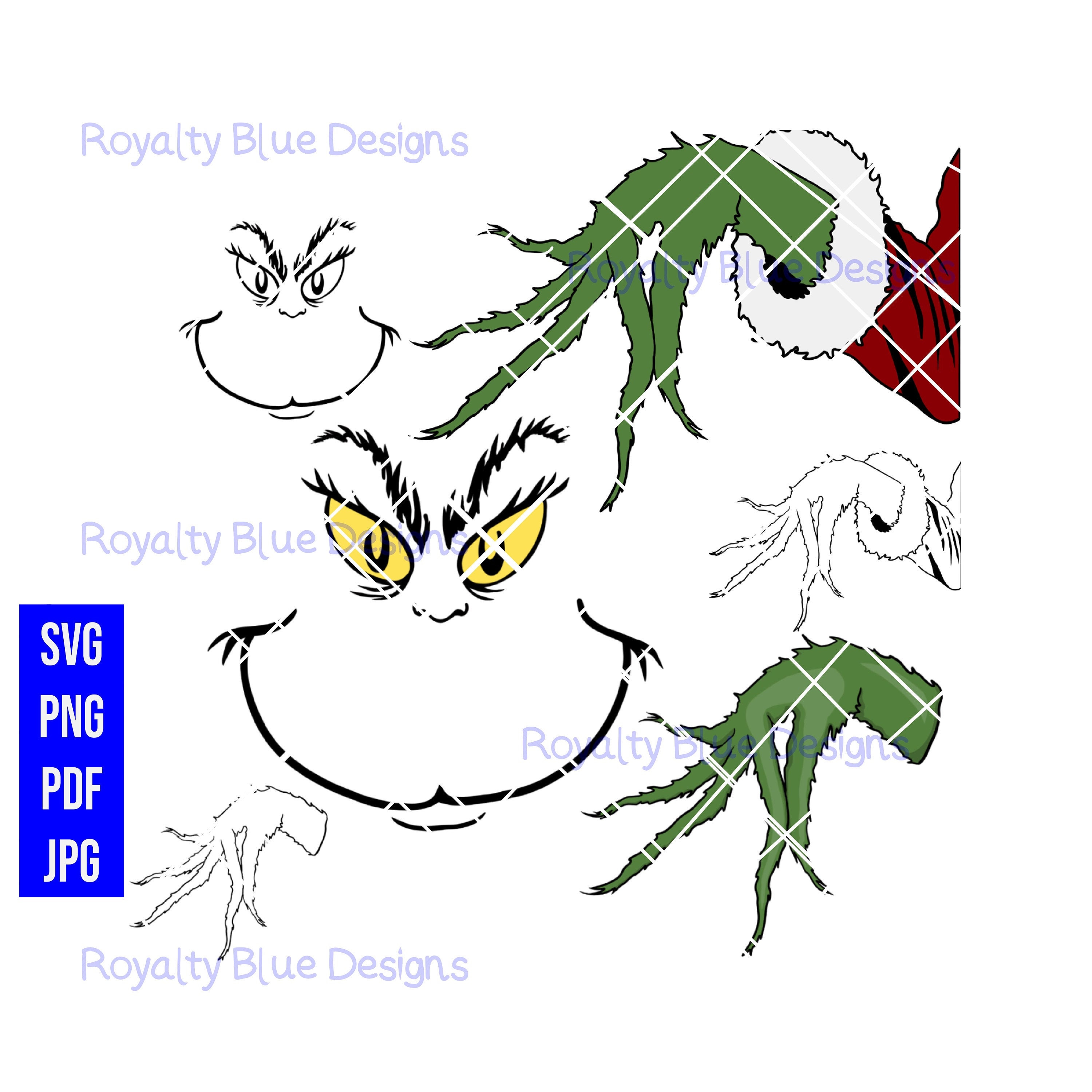 Download Grinch 3 Bundle Svg Png Pdf Jpg Digital Download Printable PSD Mockup Templates