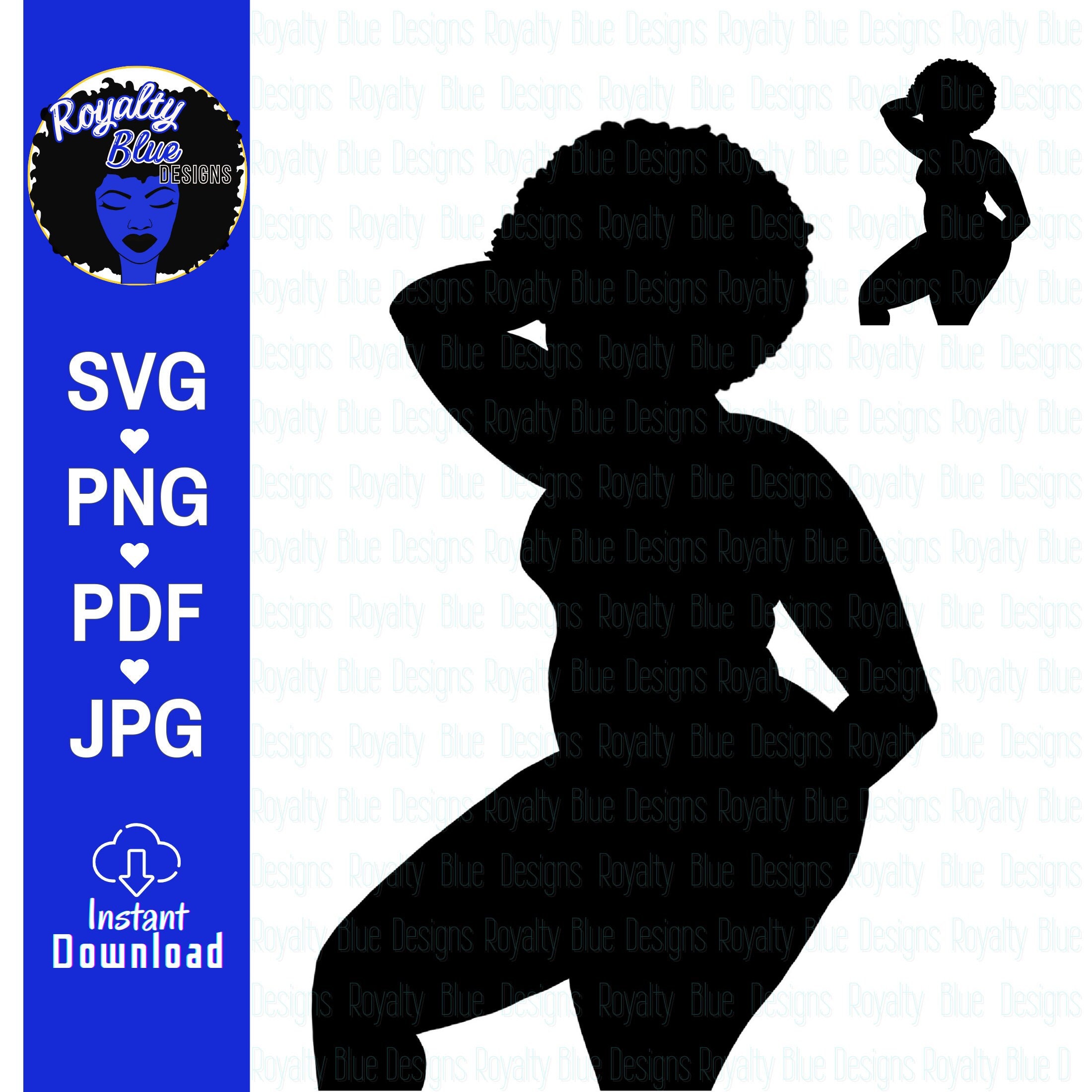 STRUCK, bbw silhouettes, svg, png, thick girl, black, big girls, curvy women, posing, afro short hair, cut file, digital download, instant