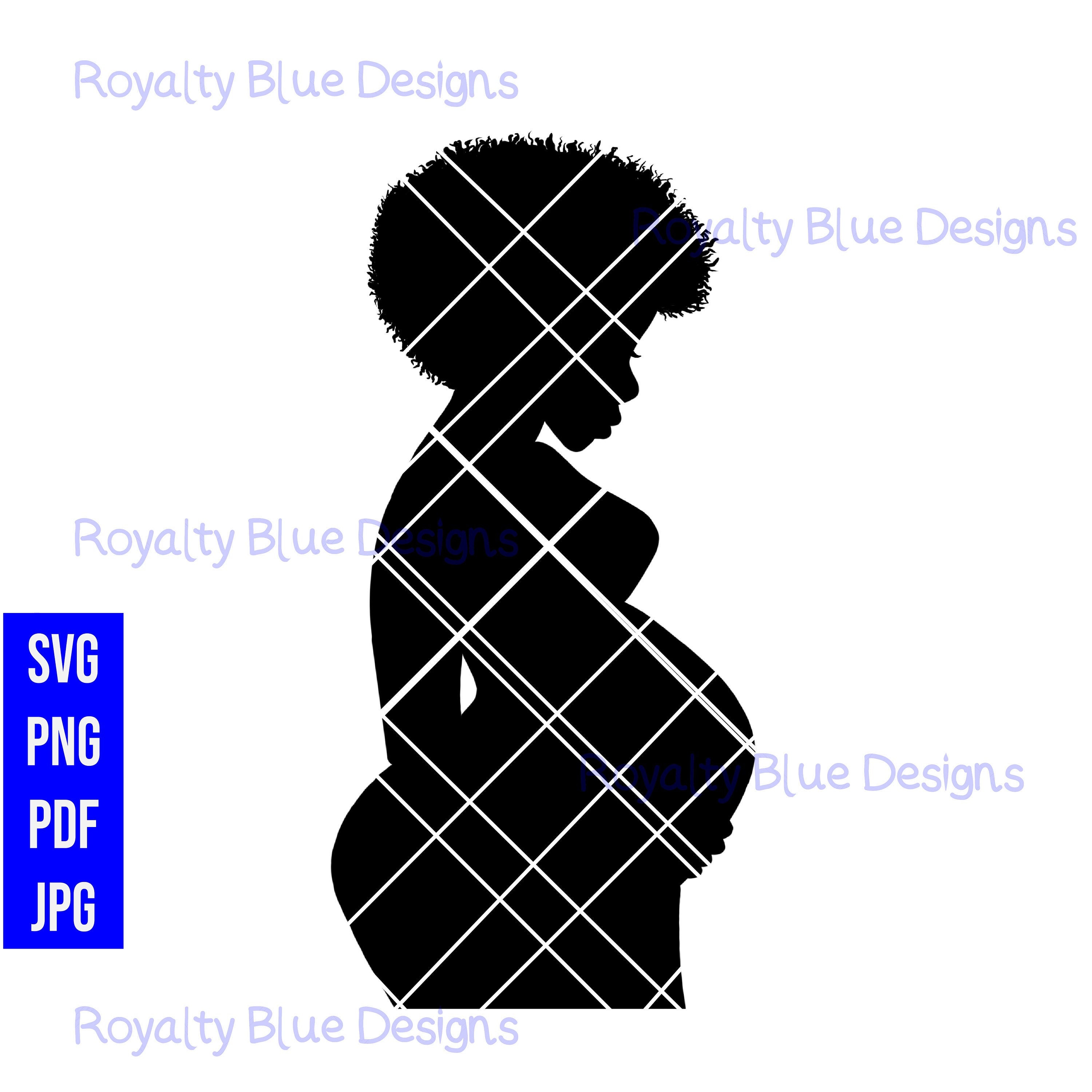 Download Nurture 1 Pregnant Woman Silhouette Svg Png Baby Shower Etsy