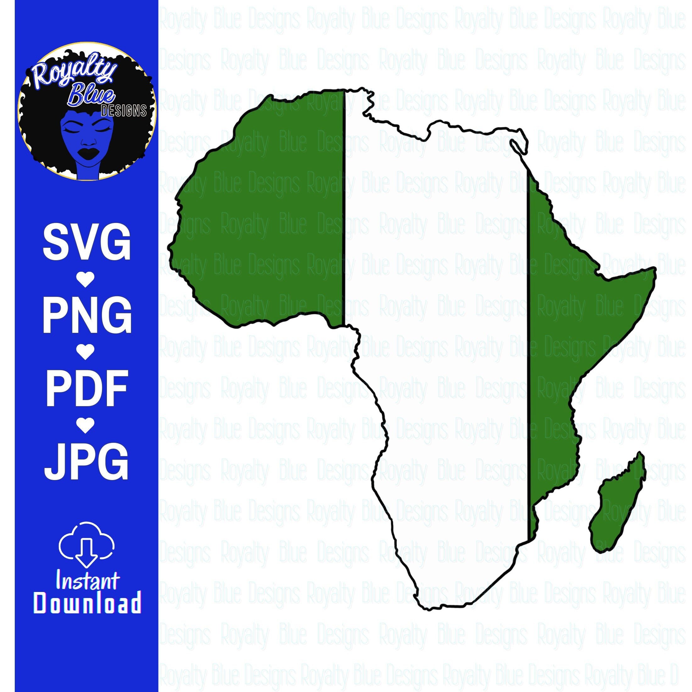 NIGERIA AFRICA, svg, png, pdf, Naija flag, Continent, Green, white, Mother Land, Black Roots, Atlas, afrocentric, digital download, instant