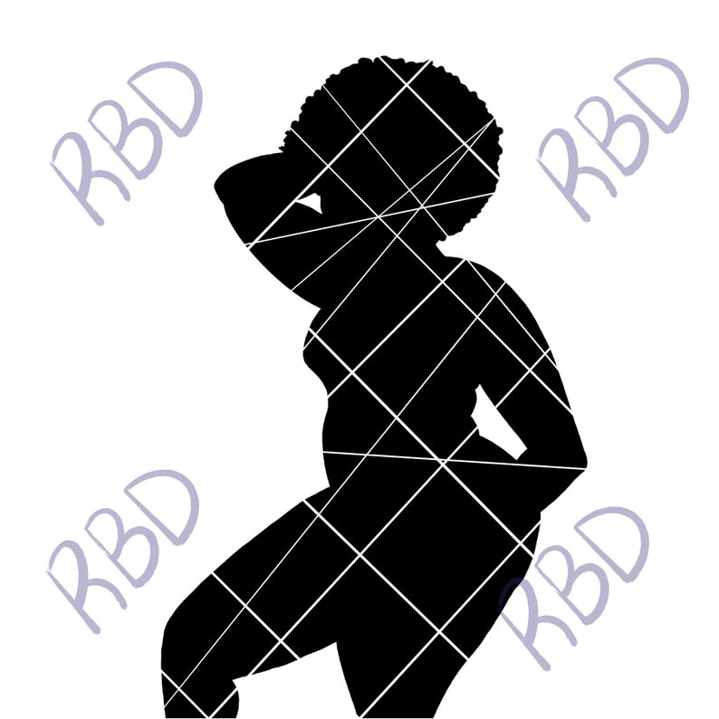 Download STRUCK silhouettes svg png pdf bbw posing poses thick | Etsy