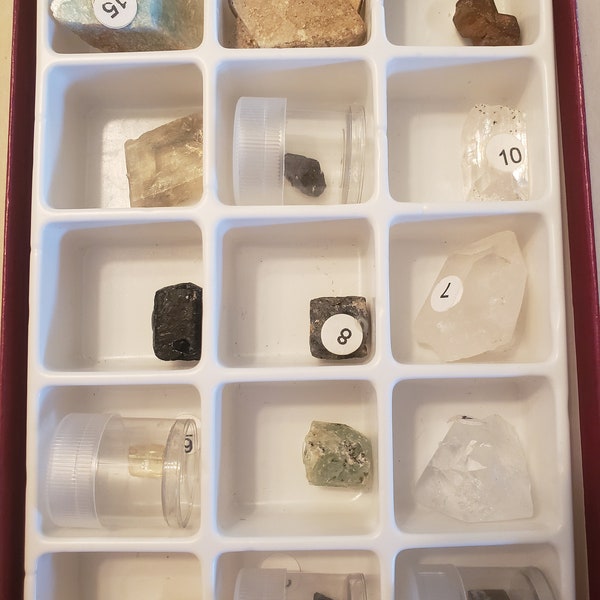 15 Natural Crystal Rock Collection