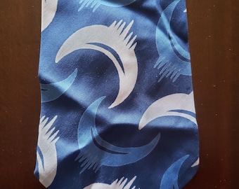1940s Beau Brummell "Paradise Prints" silk tie