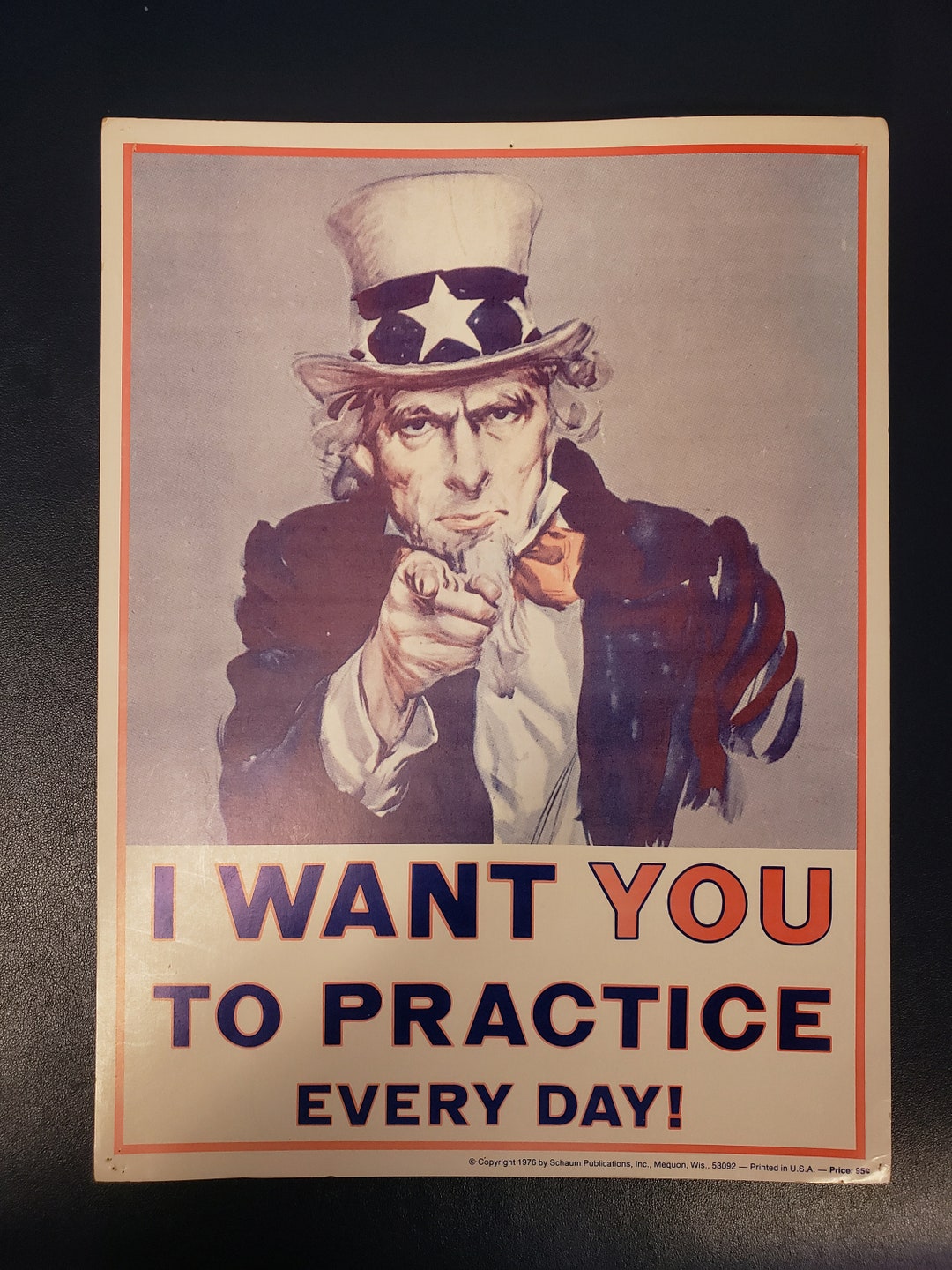 1976 Uncle Sam i Want You to Practice Every Day - Etsy