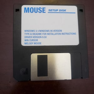 Windows 3.1/Windows 95 Mouse Setup Disk driver version 9.50