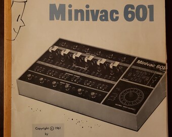 Vintage Minivac 601 computer game manuals V, VI and VII.