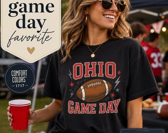 Ohio Game Day T-Shirt: Unisex Cotton Football Tee