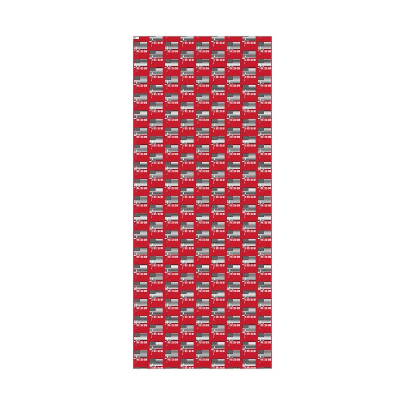 FREEDOM Gift wrap, Patriotic Wrapping Paper, Red, Cross, Flag, Charlie Kirk, Birthday, Gifts, Christmas image 8