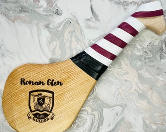 Engraved 10" Hurley Hurl with Grip / Personalised Hurl / Personalised Hurley