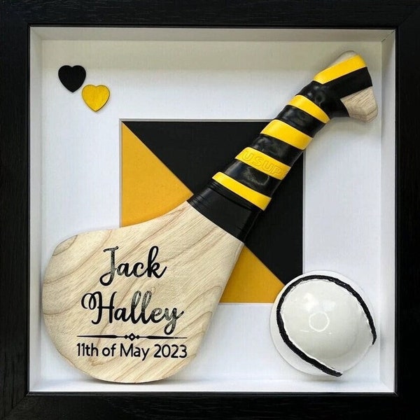 Hurley Hurl in Black Frame / Personalised Vinyl / Personalised Hurl / Personalised Hurley