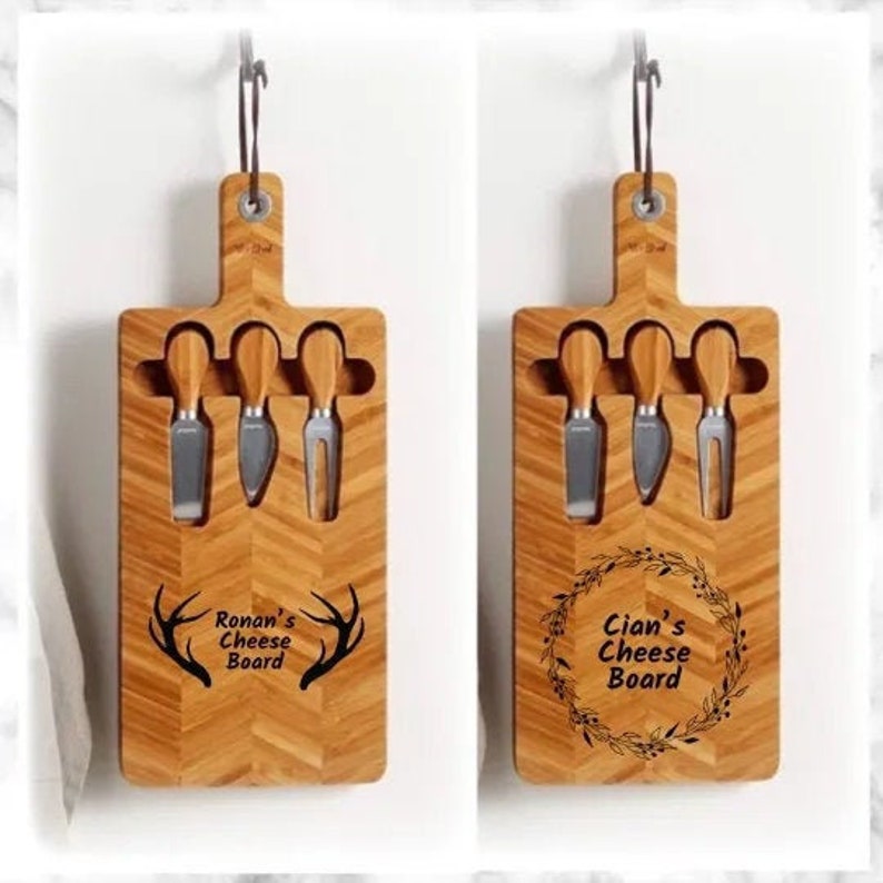 Herringbone Cheese Board / Laser Engraved Personalised Etsy