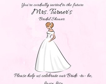 Digital Bridal Shower Invitation