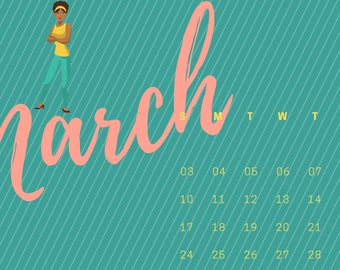 Afro Calendar-March