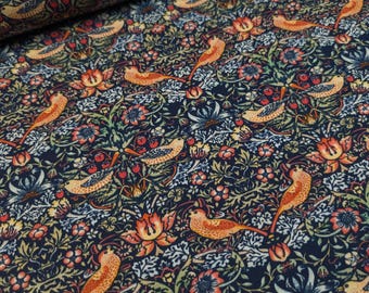 Strawberry Thief 100% Cotton Fabric by the Metre, Half Metre and Fat Quarter