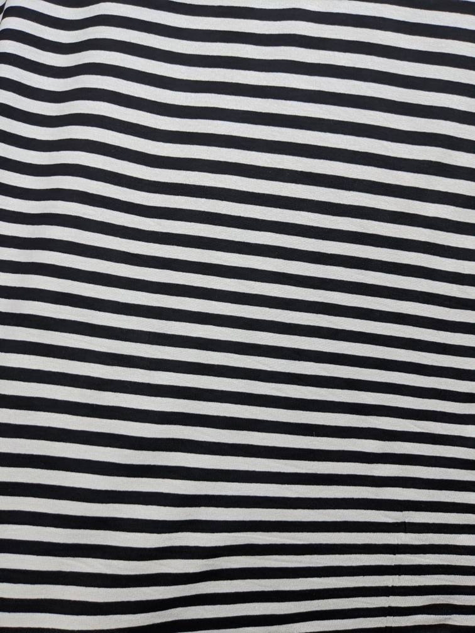 Black and White Stripe Cotton Jersey by the Metre Half Metre - Etsy UK