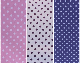 Polka Dot Cotton Jersey, by the metre, half metre or quarter metre