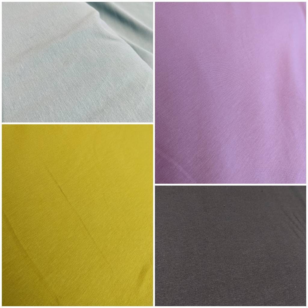 Plain GOTS Organic Cotton Jersey Fabric Stretch Jersey Etsy