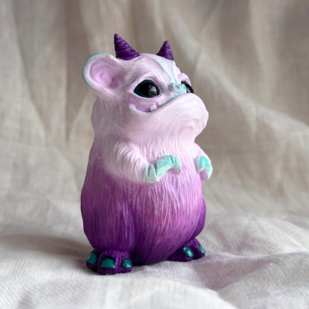 Teal Rats Troll Rat- Purple and White With Teal Toesies - Etsy