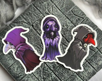 Plague Doctor Sticker 3 pack