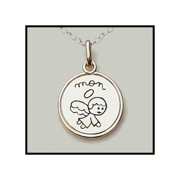 Médaille/ Medal "mon Ange" Bijou Argent 925/ Jewel Sterling Silver