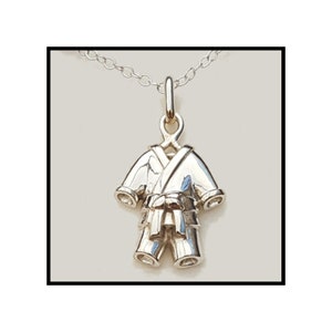 Pendant / During kimono Judo-karate Silver Jewel 