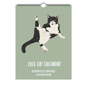 2026 Cat Wall Calendar, Cat Calendar, 2026 Calendar, Funny Wall Calendar, 2026 Planner, Calendar Cats 2026, Calendar for 2026 Cat Lover Gift