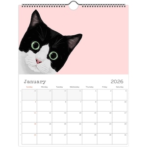 2026 Cat Wall Calendar, Cat Calendar, 2026 Calendar, Funny Wall Calendar, 2026 Planner, Calendar Cats 2026, Calendar for 2026 Cat Lover Gift Bild 5