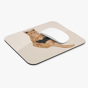 Gaming-kat-muismat, grappig gamerbureaudecor afbeelding 2