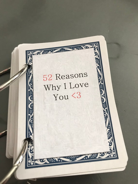 52 Reasons Why I Love You Card Deck Etsy 52 Reasons Why I Love You Card Deck Etsy