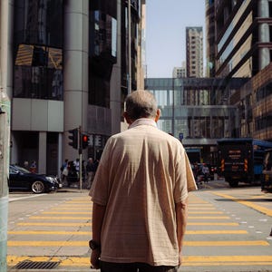 Impresión fotográfica de Hong Kong Crossing Street