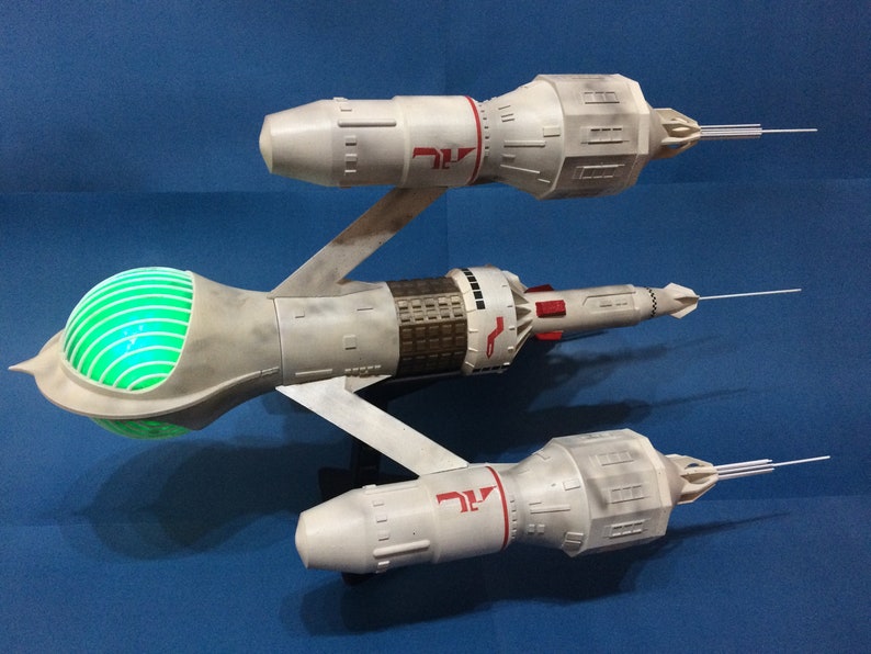 Blakes 7 Liberator Model Kit With LED Lights Decals Brass Etsy UK