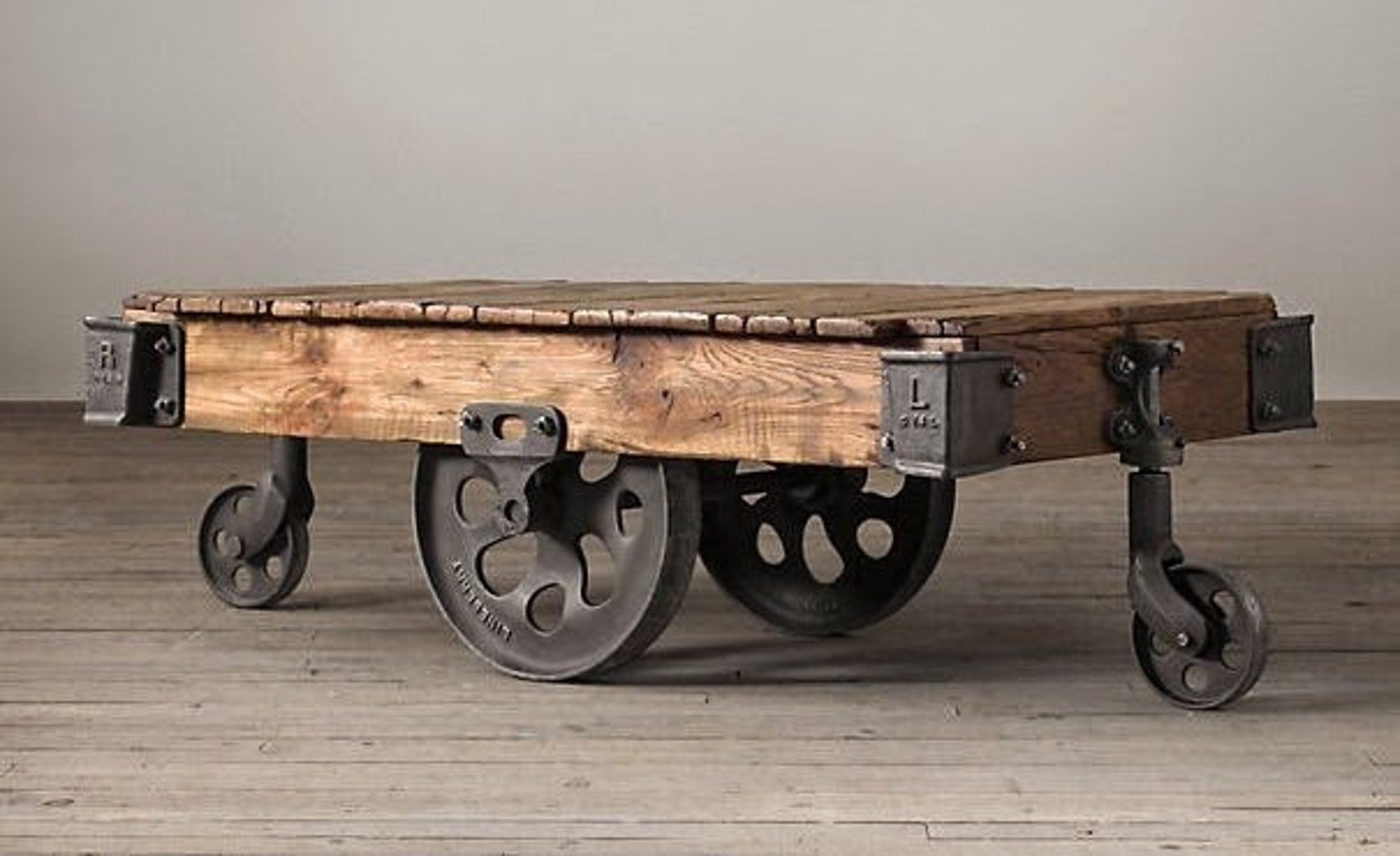 Rail cart coffee table Etsy