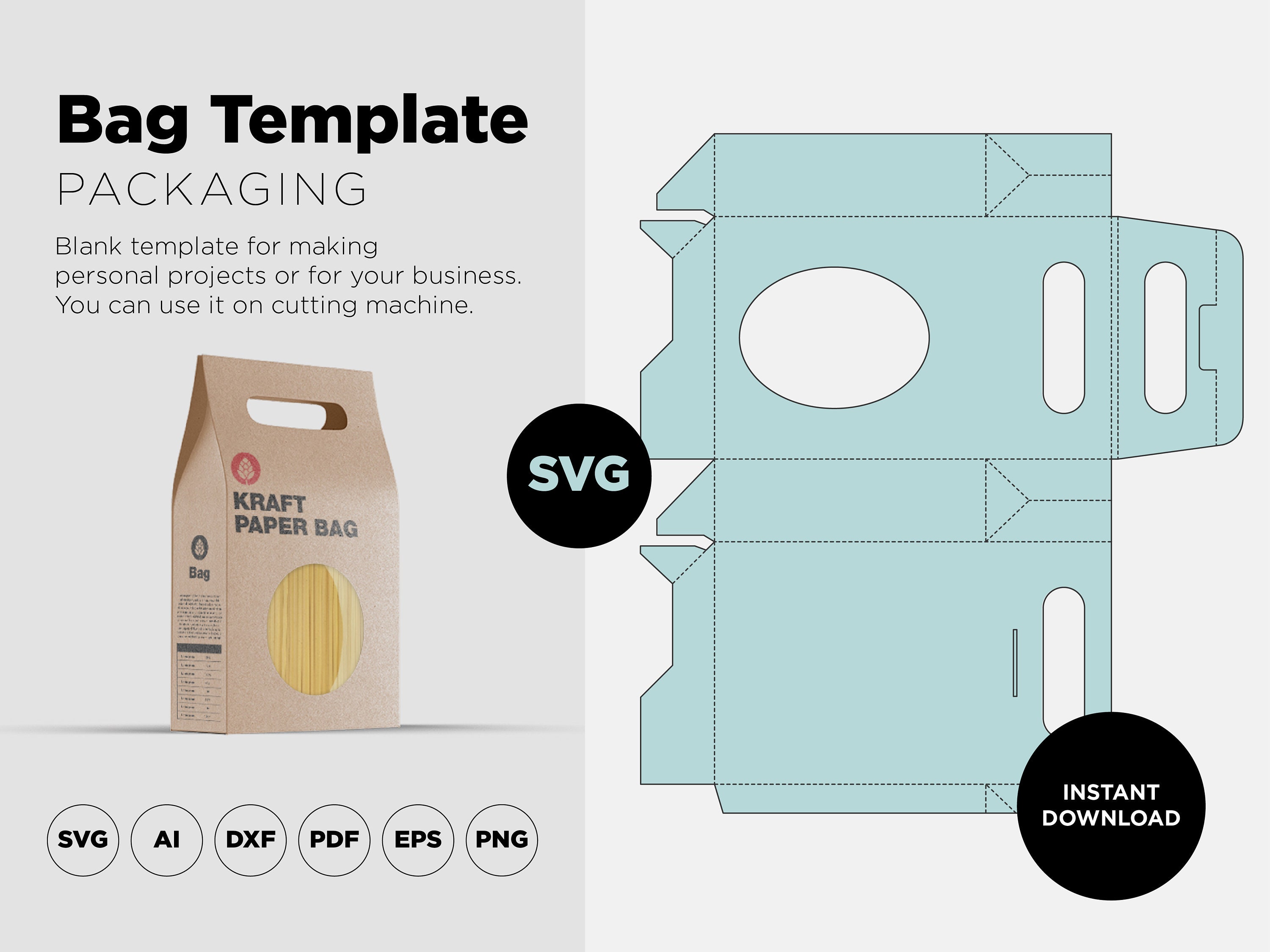 Modeling Template Bag Rounds Paper Bag Template Ai