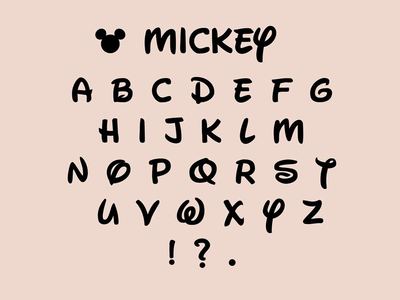 Free Free 133 Disney Alphabet Svg SVG PNG EPS DXF File