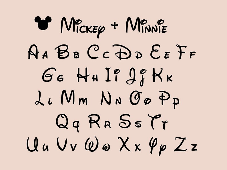 Free Free 87 Disney Letters Svg SVG PNG EPS DXF File