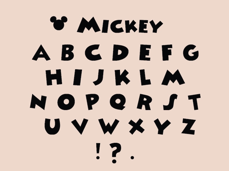 Download Disney letters III Disney font for Cricut Alphabet SVG ...