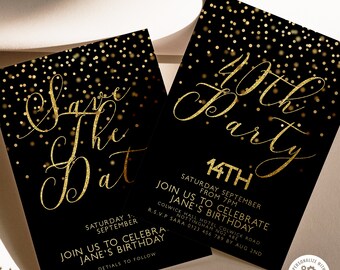 40th Save The Date Etsy