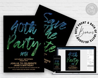 40th Save The Date Etsy