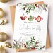 Save the Date Christmas Party Invitation Editable Template Holiday Christmas Tea Party Invite ...