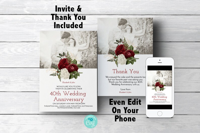 How do you celebrate your 40th wedding anniversary