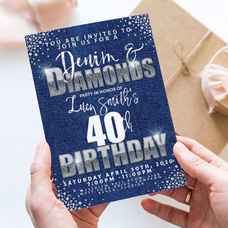 denim-and-diamonds-theme-birthday-invitations-editable-etsy