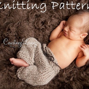 Newborn Alpaca Knitted Pants Pattern