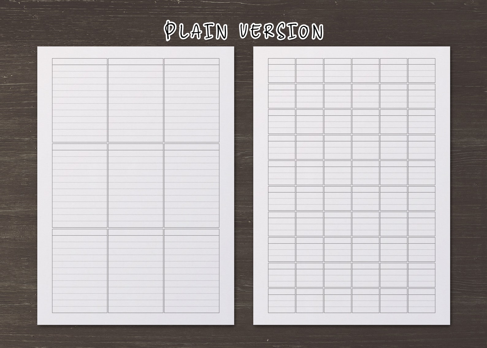 Versatile Grids Galore Sheets 1x1 to 6x10 INSTANT Digital Etsy