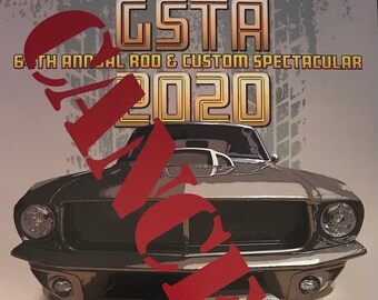 2020 Canceled Car Show Poster Gopher State Timing Association Club Drag Racing