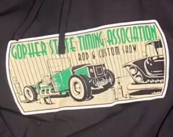 Hoodie Pullover Gopher State Timing Association Rod & Custom Spectacular Sweat Shirt Minnesota Car Club Drag Racing